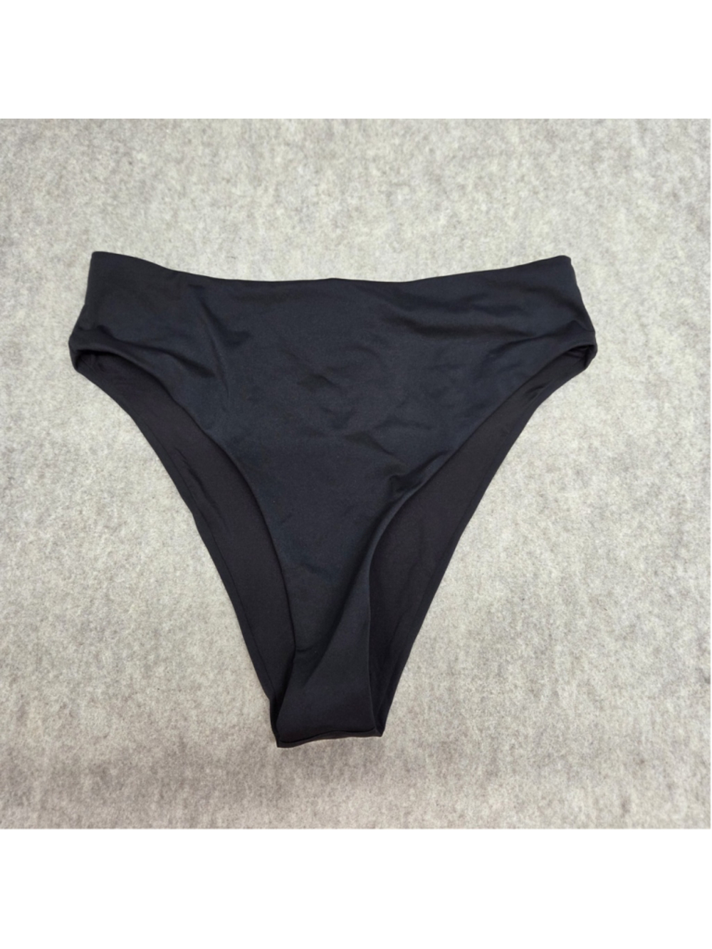 New SKIMS Signature Swim Mid Waist Bottom Onyx SW-MWB-0748 Onyx L